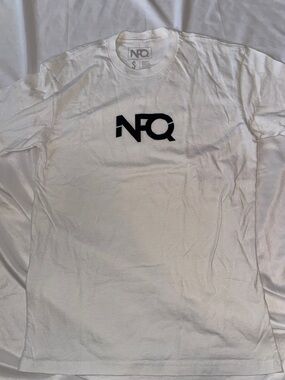 NFQ White Logo Crew Tee for Men